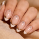 Nude Cream Gold Foil Accent Nail Set- Contains 22 Wraps